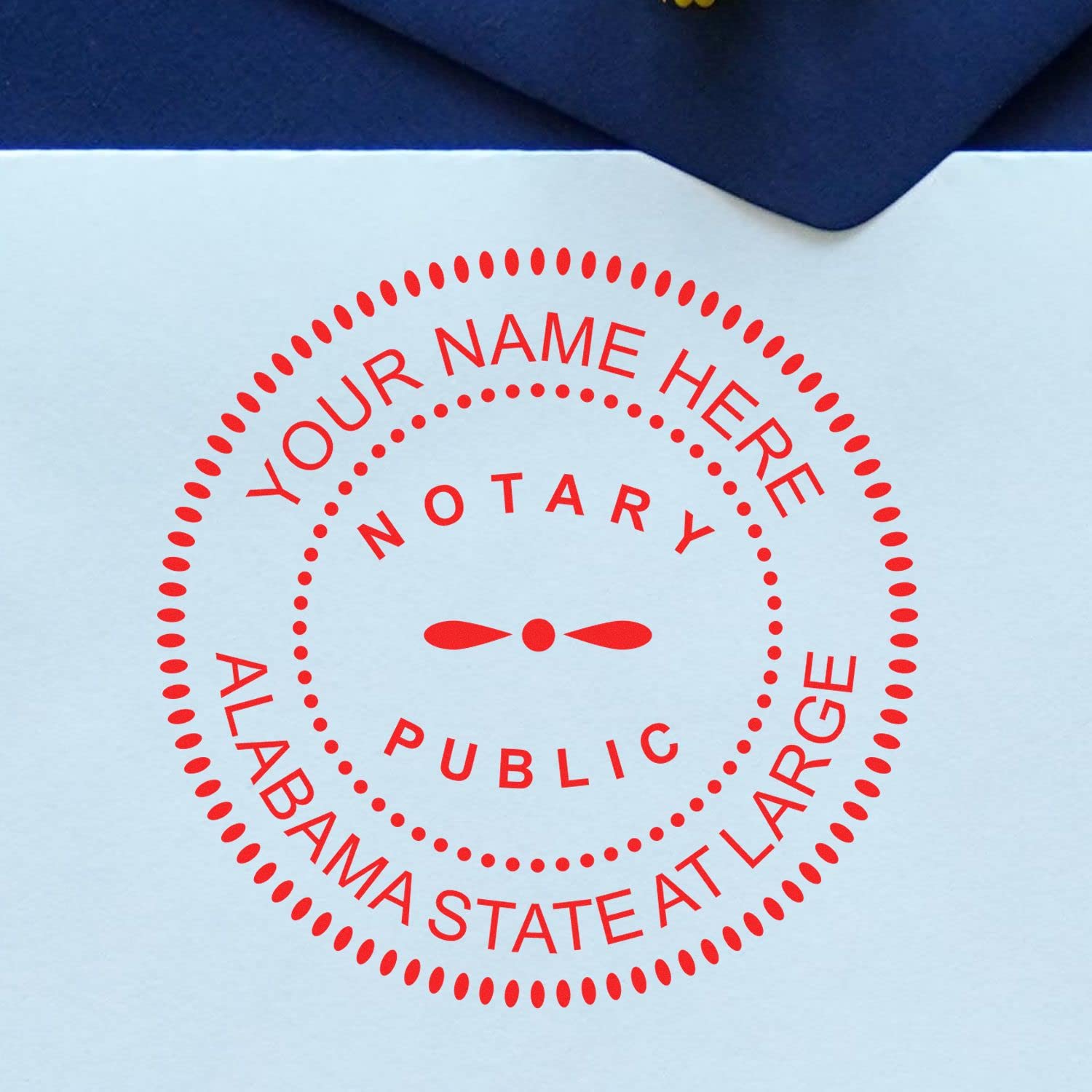 Premium Self-Inking Notary Stamp for Alabama Notary Public - Durable, Quick-Stamping, 1-5/8 Round Stamp - Ideal for Official Notary Public Use in Alabama - Quality Notary Stamp Alabama - Image 6