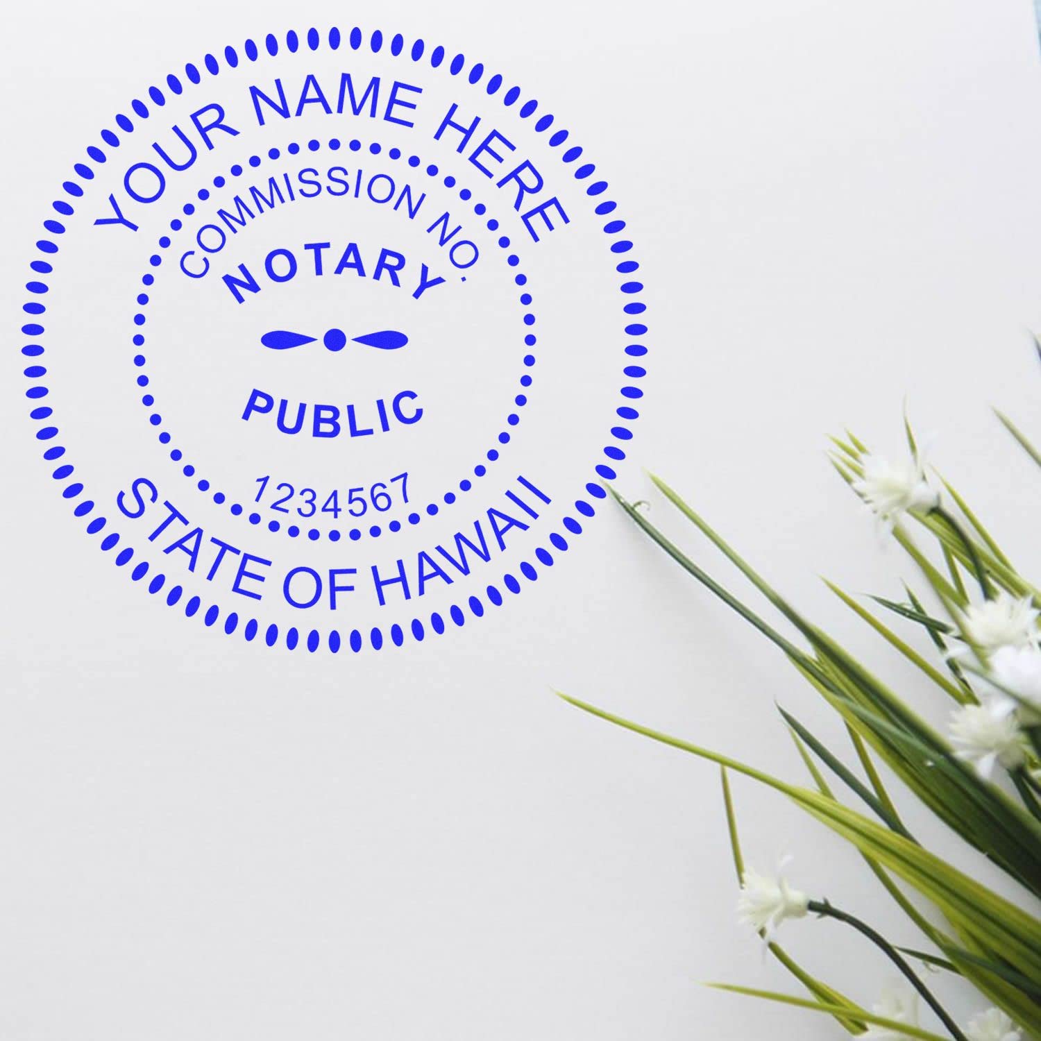 Premium Self-Inking Notary Stamp for Hawaii Notary Public - Durable, Quick-Stamping, 1-5/8 Round Stamp - Ideal for Official Documents, Certificates, and Legal Papers - Notary Stamp Hawaii - Image 4