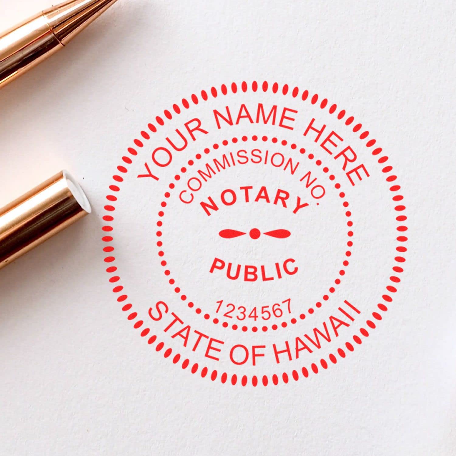 Premium Self-Inking Notary Stamp for Hawaii Notary Public - Durable, Quick-Stamping, 1-5/8 Round Stamp - Ideal for Official Documents, Certificates, and Legal Papers - Notary Stamp Hawaii - Image 6