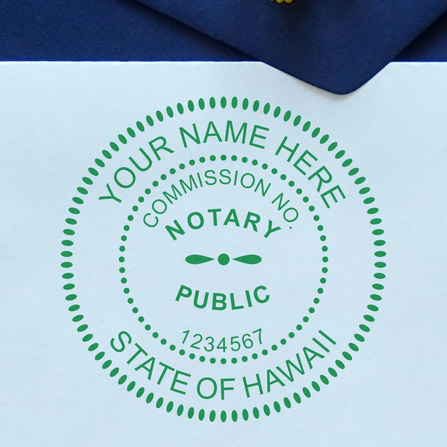 Premium Self-Inking Notary Stamp for Hawaii Notary Public - Durable, Quick-Stamping, 1-5/8 Round Stamp - Ideal for Official Documents, Certificates, and Legal Papers - Notary Stamp Hawaii - Image 9