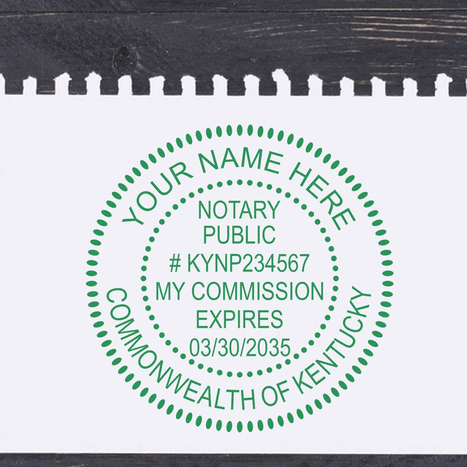 Premium Self-Inking Notary Stamp for Kentucky Notary Public - Durable, Quick-Stamping, 1-5/8 Round Stamp - Ideal for Official Kentucky Notary Public Use - Quality Notary Stamp Kentucky - Image 9