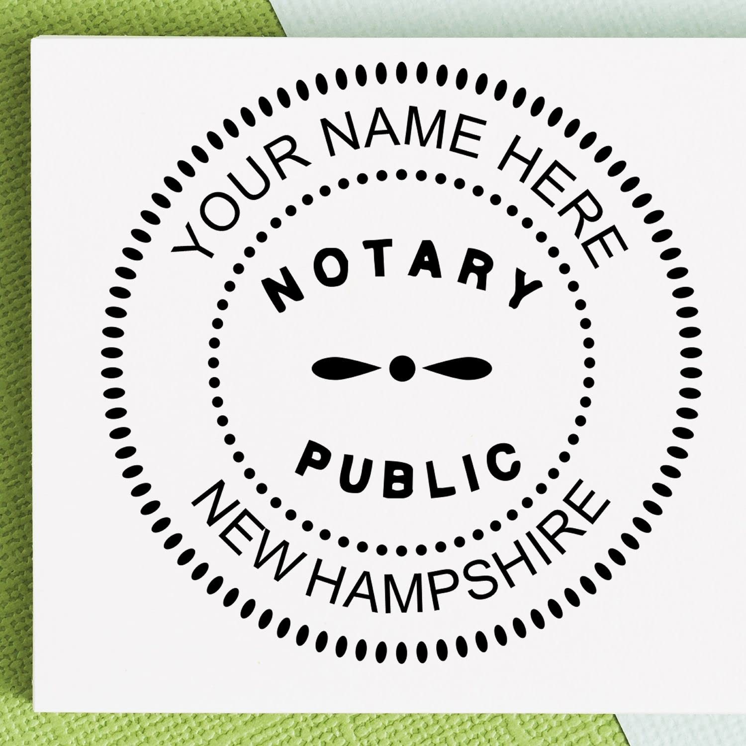 Premium Self-Inking Notary Stamp for New Hampshire Notary Public - Durable, Quick-Stamping, 1-5/8 Round Stamp - Ideal for Official Notary Public Use in New Hampshire - Notary Stamp New Hampshire