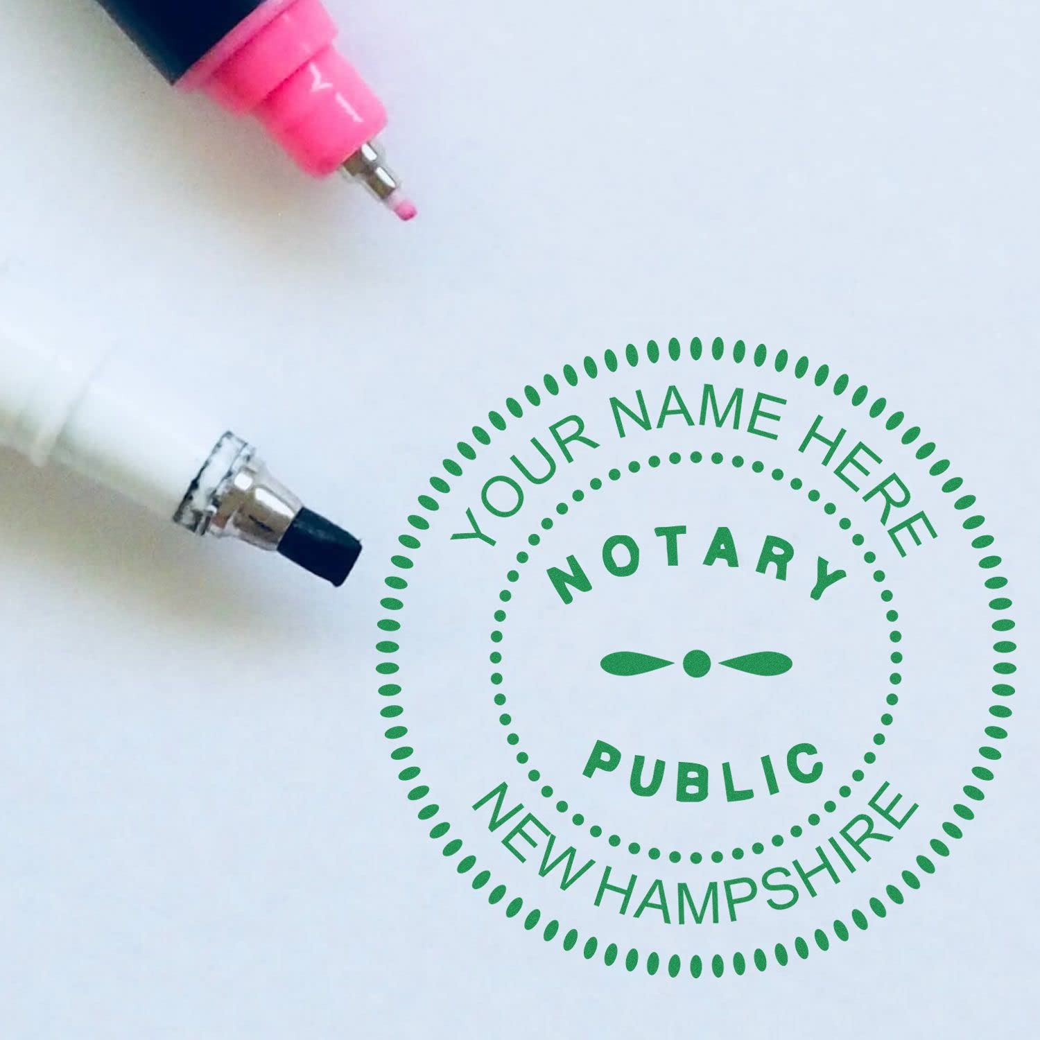 Premium Self-Inking Notary Stamp for New Hampshire Notary Public - Durable, Quick-Stamping, 1-5/8 Round Stamp - Ideal for Official Notary Public Use in New Hampshire - Notary Stamp New Hampshire - Image 9