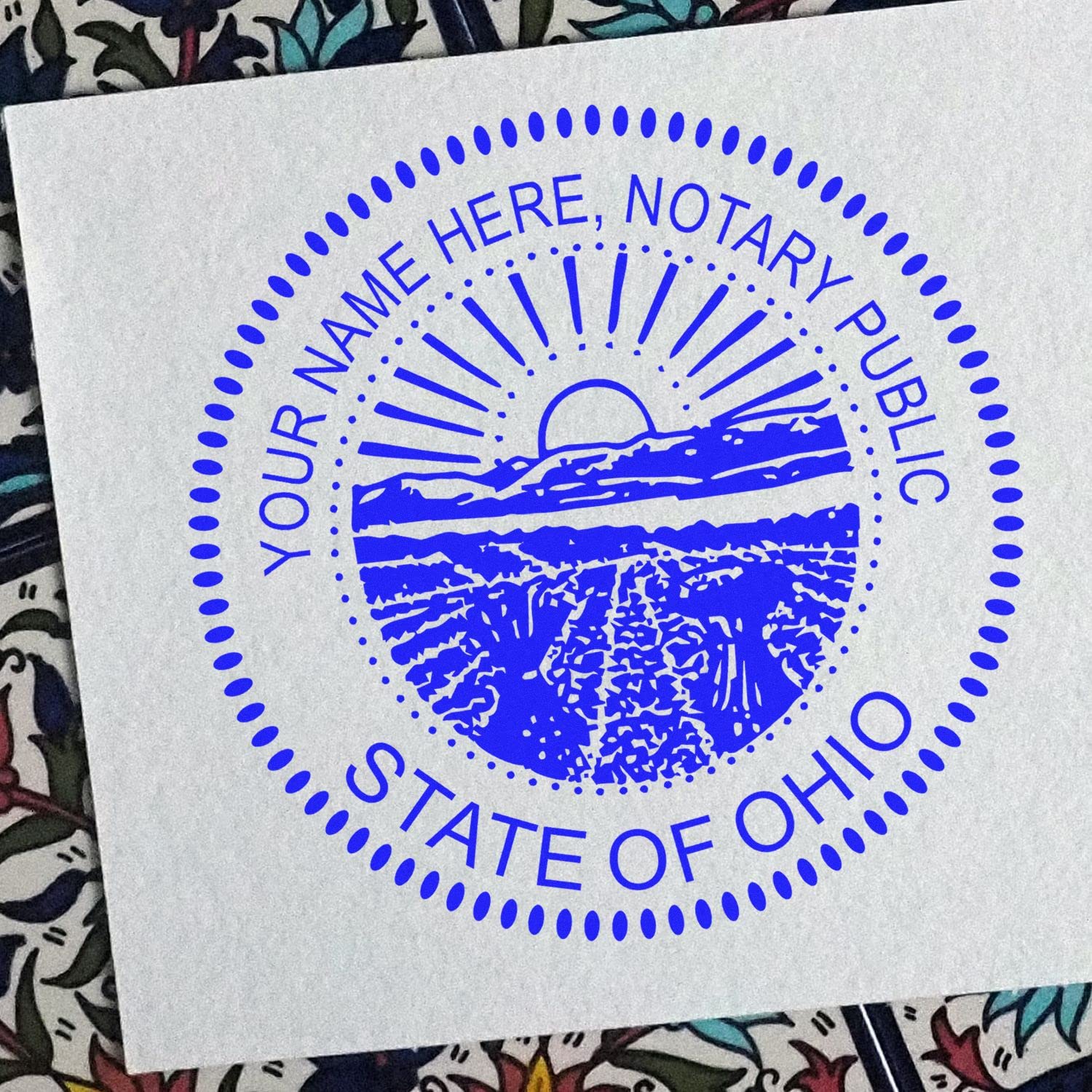 Premium Self-Inking Notary Stamp for Ohio Notary Public - Durable, Quick-Stamping, 1-5/8 Round Stamp - Ideal for Official Documents, Certificates, and Legal Papers - Quality Notary Stamp Ohio - Image 4