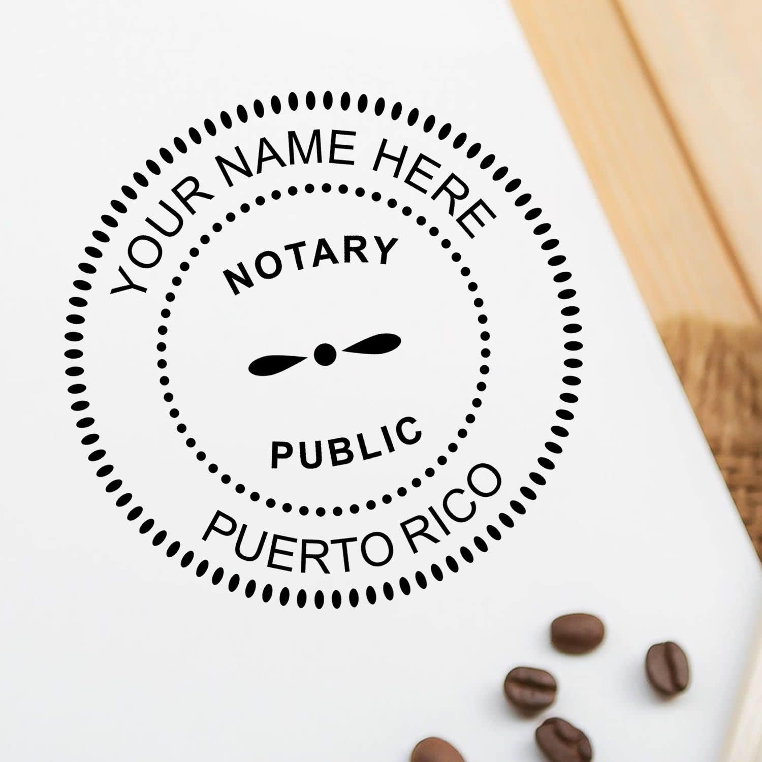 Premium Self-Inking Notary Stamp for Puerto Rico Notary Public - 1-5/8 Round, Durable & Long-Lasting, Ideal for Official Documents - Quality Notary Stamp Puerto Rico, Ideal for Professionals