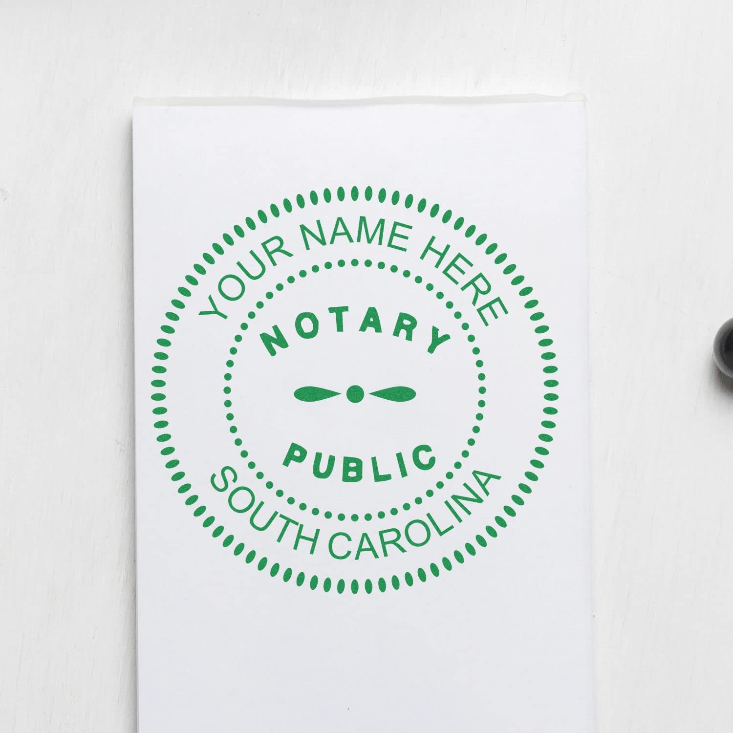 Premium Self-Inking Notary Stamp for South Carolina Notary Public - Durable, Quick-Stamping, 1-5/8 Round Stamp - Ideal for Official South Carolina Notary Public Use - Notary Stamp South Carolina - Image 9