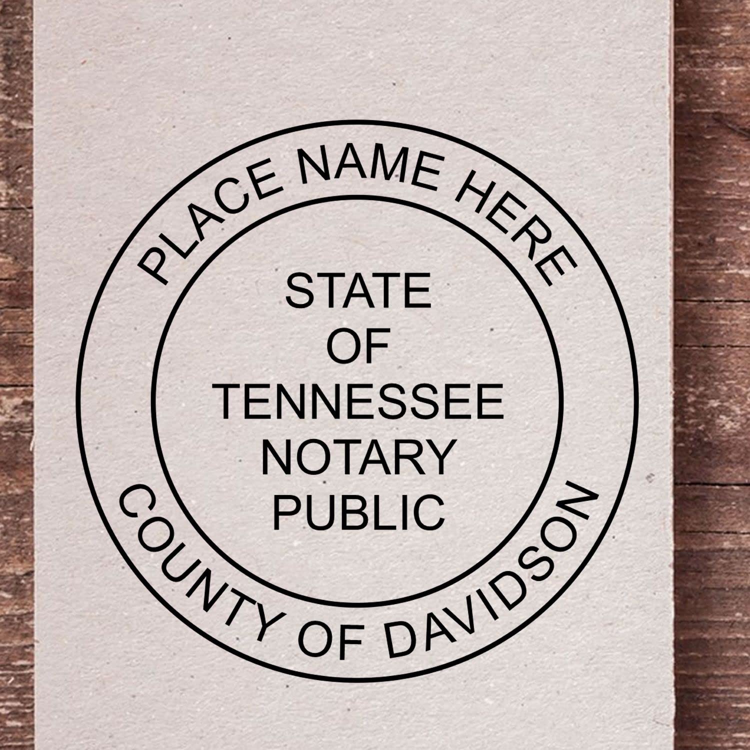 Premium Self-Inking Notary Stamp for Tennessee Notary Public - Durable, Quick-Stamping, 1-5/8 Round Notary Stamp Tennessee - Ideal for Official Documents, Certificates, and Legal Papers