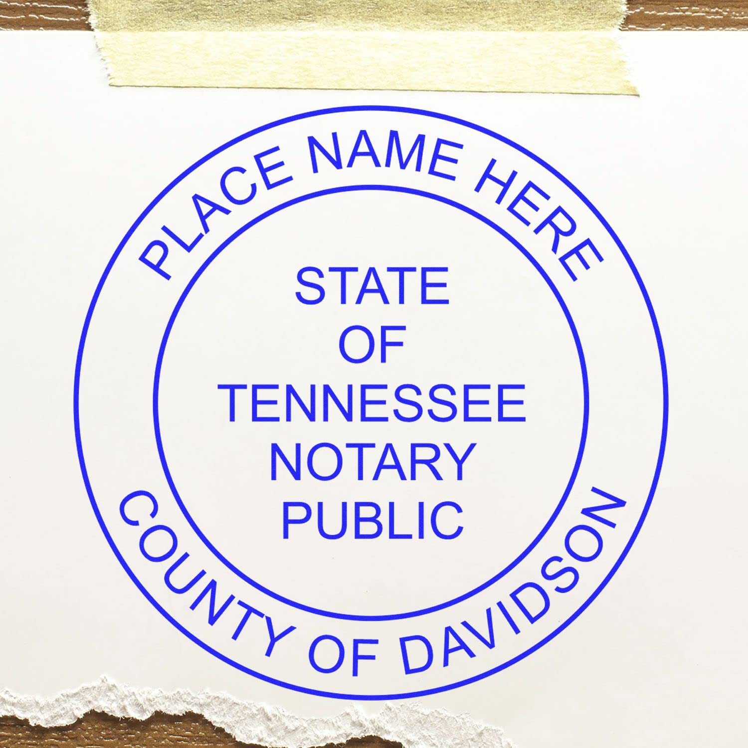 Premium Self-Inking Notary Stamp for Tennessee Notary Public - Durable, Quick-Stamping, 1-5/8 Round Notary Stamp Tennessee - Ideal for Official Documents, Certificates, and Legal Papers - Image 4