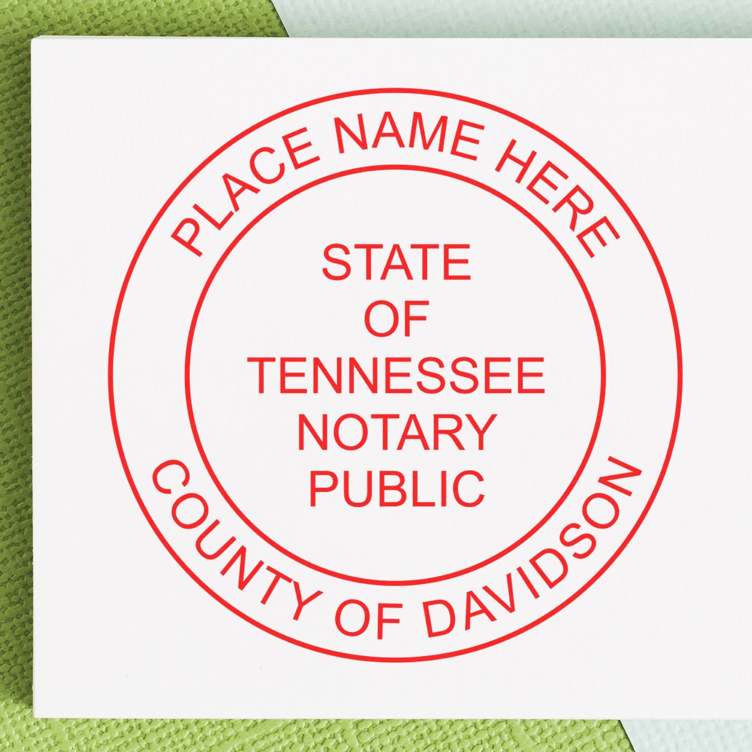 Premium Self-Inking Notary Stamp for Tennessee Notary Public - Durable, Quick-Stamping, 1-5/8 Round Notary Stamp Tennessee - Ideal for Official Documents, Certificates, and Legal Papers - Image 6