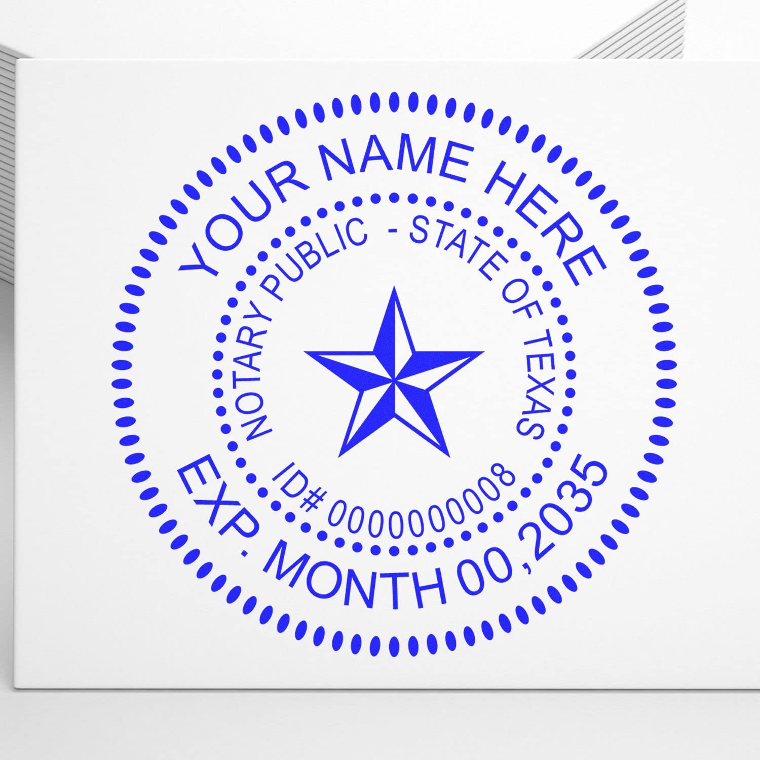 Premium Self-Inking Notary Stamp for Texas Notary Public - Durable, Quick-Stamping, 1-5/8 Round Stamp - Ideal for Official Documents, Certificates, and Legal Papers - Quality Notary Stamp Texas - Image 4