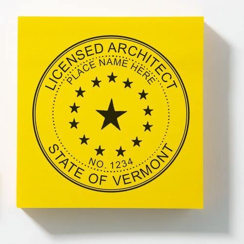 Premium Vermont Architect Stamp, VT Architect Seal Stamp with Wood Handle, Size 1-5/8 - Ideal for Professional Architects in Vermont - Architectural Seal Stamp for Vermont Professionals - Image 6