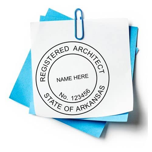 Premium Wood Handle Arkansas Architect Stamp, AR Architect Seal Stamp, Size 1-1/2 - Ideal for Professional Architects in Arkansas - Easy-to-Use Architectural Stamp -AR Professional Seal - Image 7