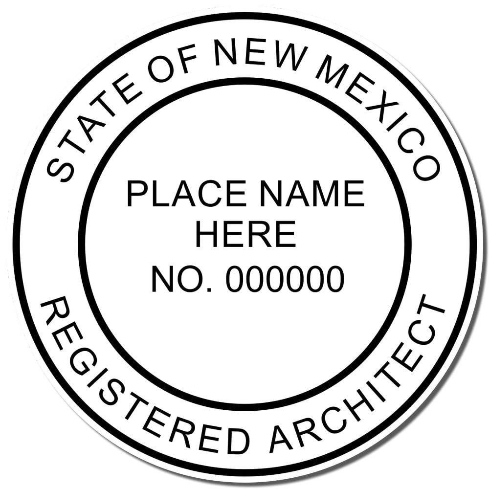 Premium Wood Handle New Mexico Architect Seal Stamp, NM Architect Stamp, Size 1-3/4 - Ideal for Professional Architects in New Mexico - NM Architect Seal Stamp for Daily Use - NM Professional Seal - Image 4