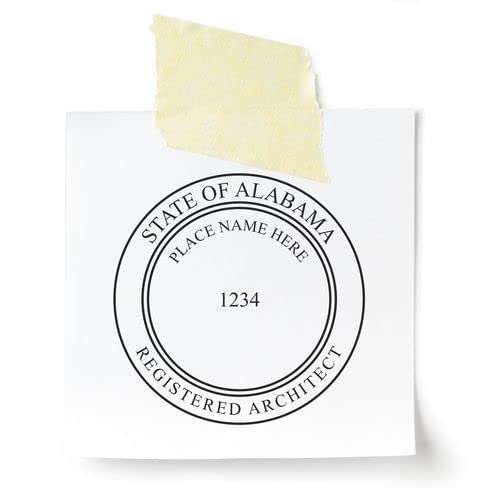 Professional Alabama Architect Stamp - Premium Wood Handle, Pre-Inked AL Architect Seal Stamp, Size 2" - Ideal for Licensed Architects in Alabama - Alabama Architectural Stamp - AL Architect Seal - Image 7