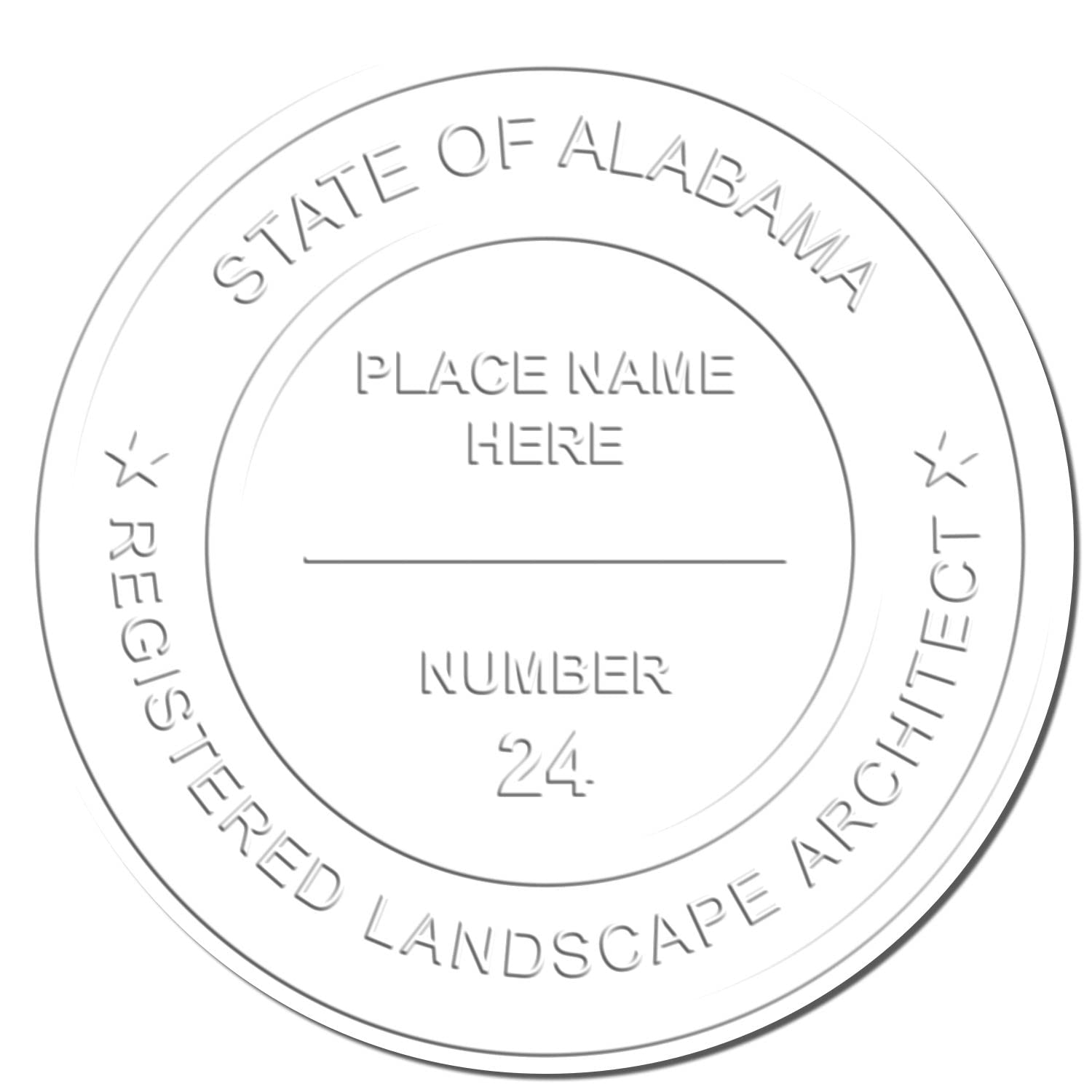 Professional Alabama Landscape Architect Seal, Handheld Size 2", Ideal for AL Landscape Architects - Easy-to-Use Seal for Alabama Landscape Architecture Professionals, Alabama PLS Seal Embosser - Image 4