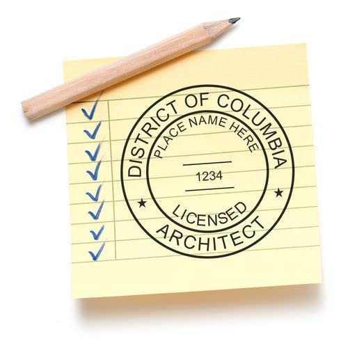 Professional Architect's Essential Tool District of Columbia Architect Stamp, DC Architect Seal Stamp - Premium Wood Handle, Ideal for Architects in District of Columbia - Architectural Stamp - Image 7