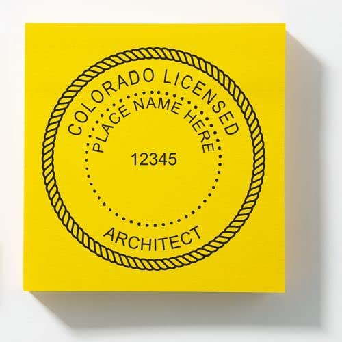 Professional Colorado Architect Stamp, CO Architect Seal Stamp - Premium Wood Handle Architectural Inked Stamp, Size 1-5/8 - Ideal for Licensed Architects in Colorado - CO Professional Steamp - Image 7