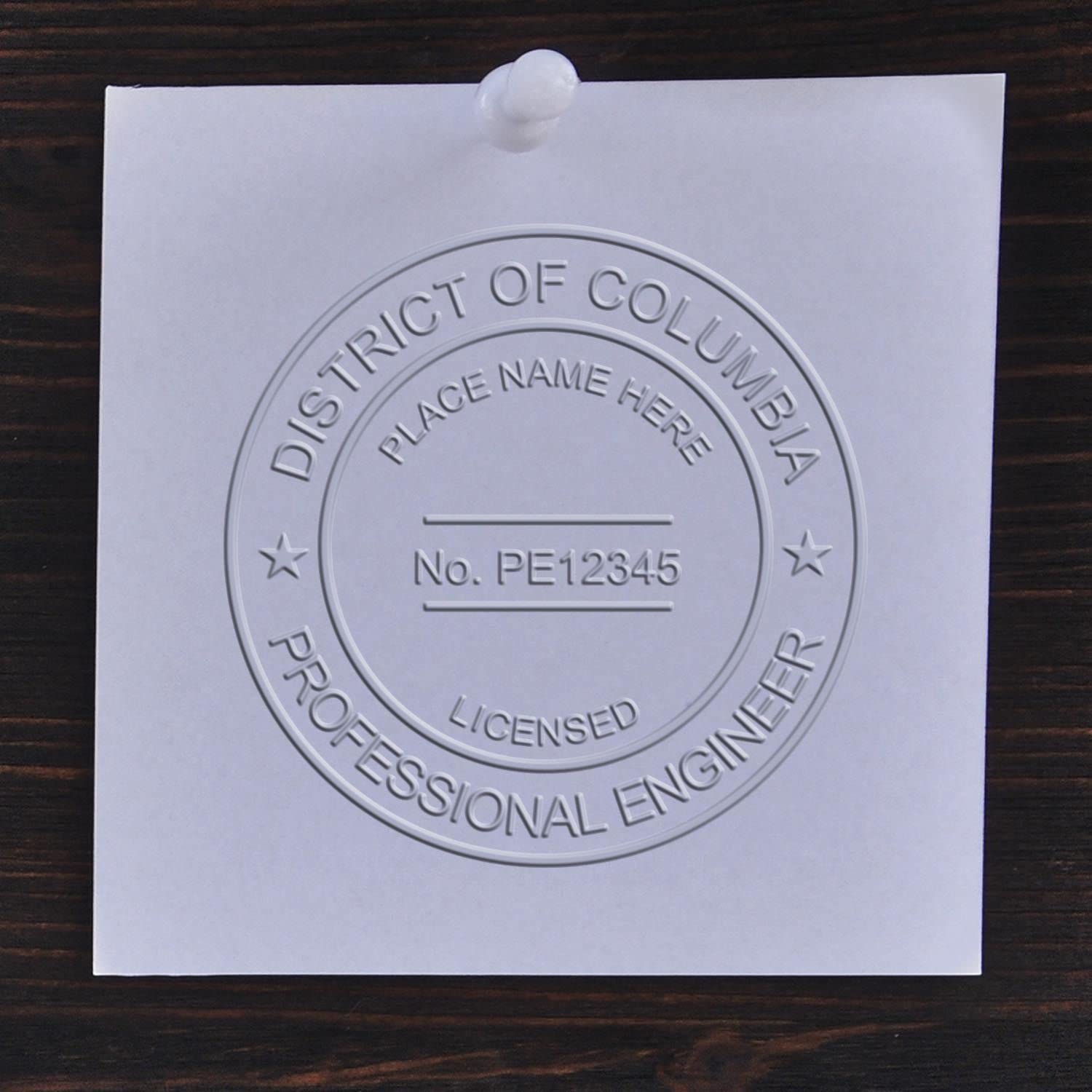 Professional District of Columbia Engineer Seal, Handheld PE Seal for District of Columbia Engineers, Size 1-3/4, Ideal for District of Columbia Professional Engineers, District of Columbia PE Seal - Image 4