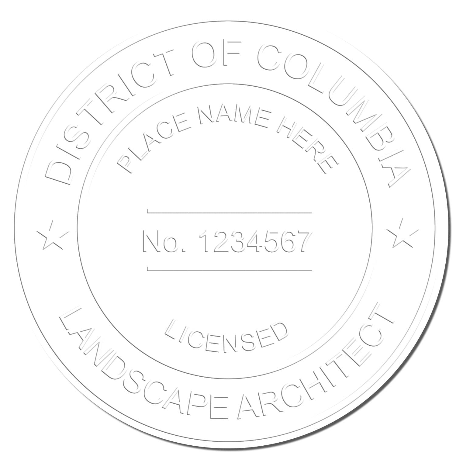Professional District of Columbia Landscape Architect Seal, Handheld Size 1-3/4, Ideal for DC Landscape Architects - Easy-to-Use Seal for Landscape Architecture in District of Columbia - Image 4