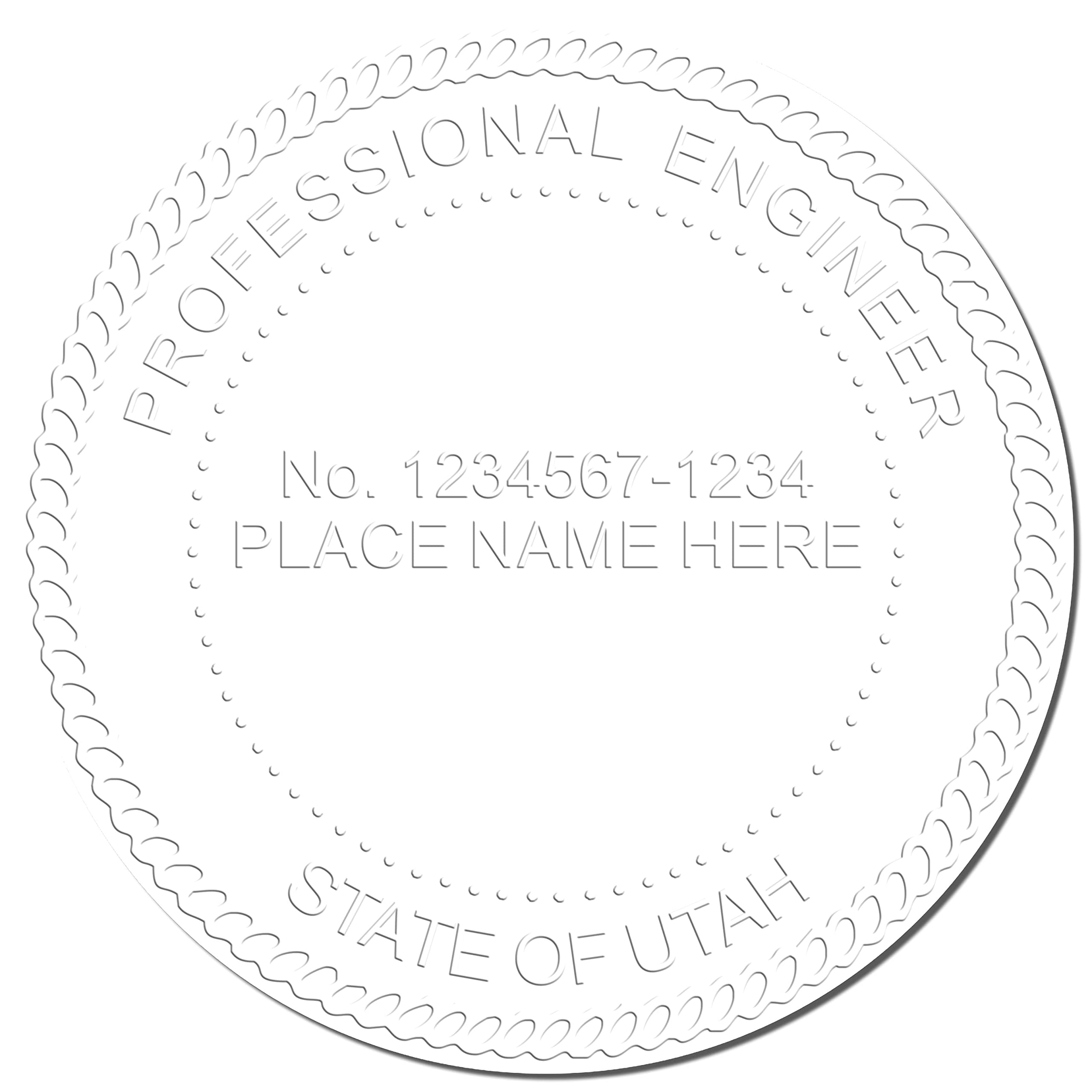 Professional Engineer Seal for Utah, Grey Soft Seal, 1-1/2 Seal Reach, State Board Approved, Soft Grip for Comfort, Portable and Easy to Use - Image 3