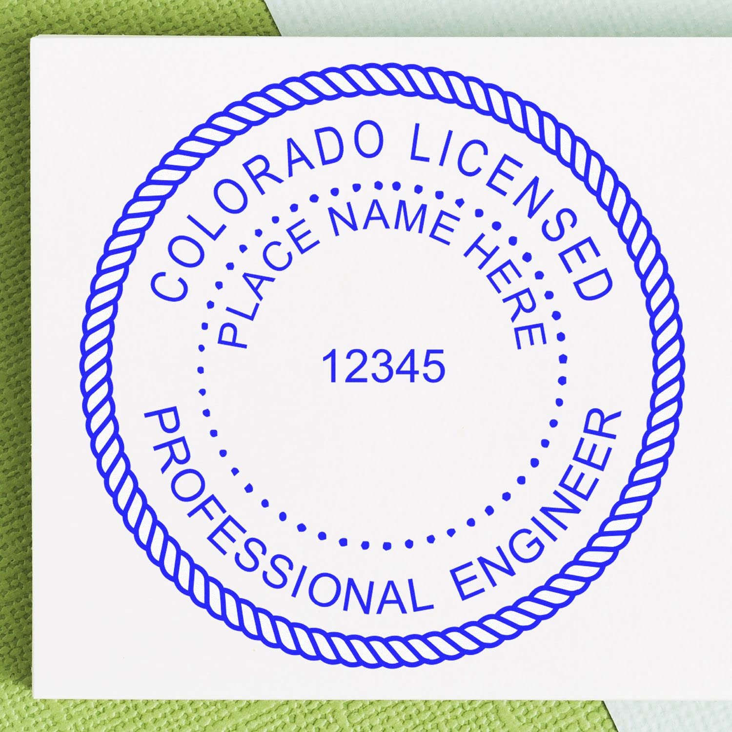 Professional Engineer Stamp Colorado - Slim Colorado Engineering Stamp, Ideal for Colorado Professional Engineers, 1-5/8 Size, Colorado PE Stamp, Pre-Inked Colorado CO PE Seal Stamp