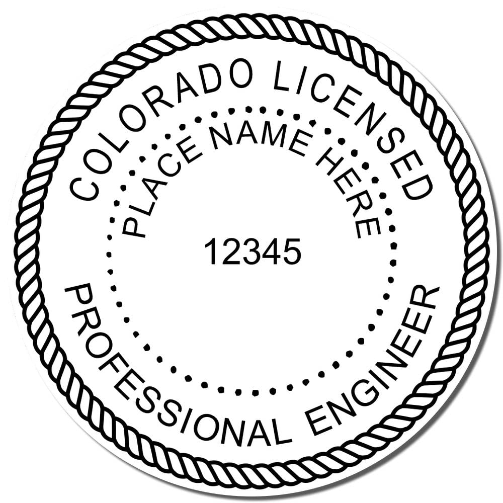 Professional Engineer Stamp Colorado - Slim Colorado Engineering Stamp, Ideal for Colorado Professional Engineers, 1-5/8 Size, Colorado PE Stamp, Pre-Inked Colorado CO PE Seal Stamp - Image 4