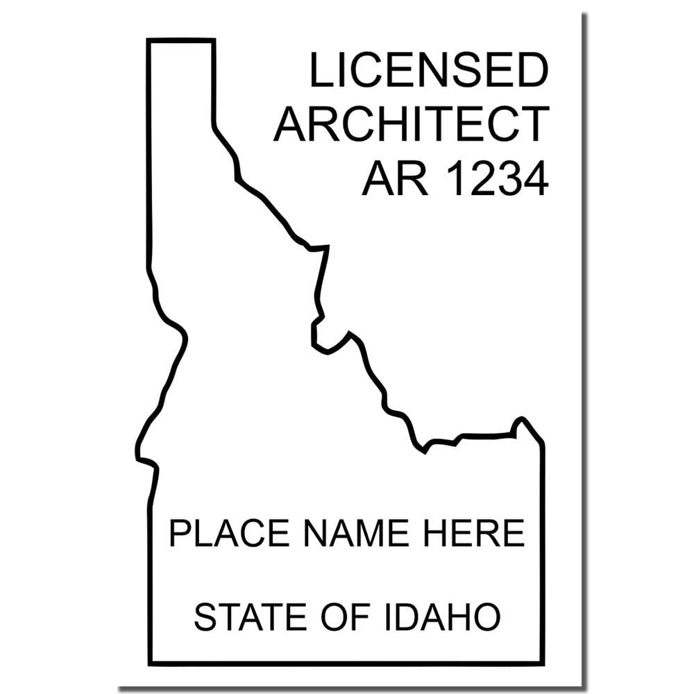 Professional Idaho Architect Stamp and ID Architect Seal Stamp, Size 1-1/4 x 1-3/4, Wood Handle, Ideal for Professional Architects in Idaho - Reliable and Easy to Use - Professional Architect Seal - Image 4