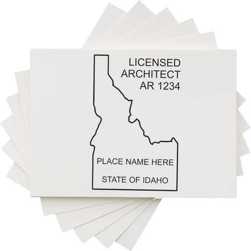 Professional Idaho Architect Stamp and ID Architect Seal Stamp, Size 1-1/4 x 1-3/4, Wood Handle, Ideal for Professional Architects in Idaho - Reliable and Easy to Use - Professional Architect Seal - Image 7