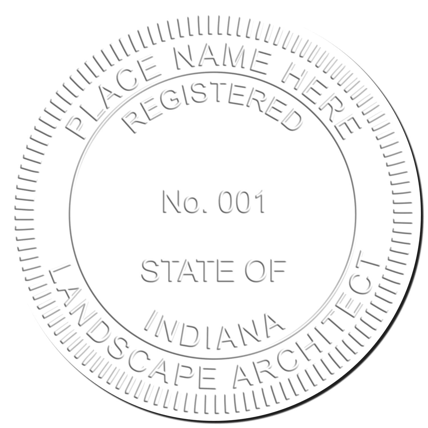 Professional Indiana Landscape Architect Seal, Handheld in Landscape Architect Stamp, Size 1-5/8, Ideal for Indiana Landscape Architects, Easy-to-Use Design, Ideal for Professional Use - Image 4