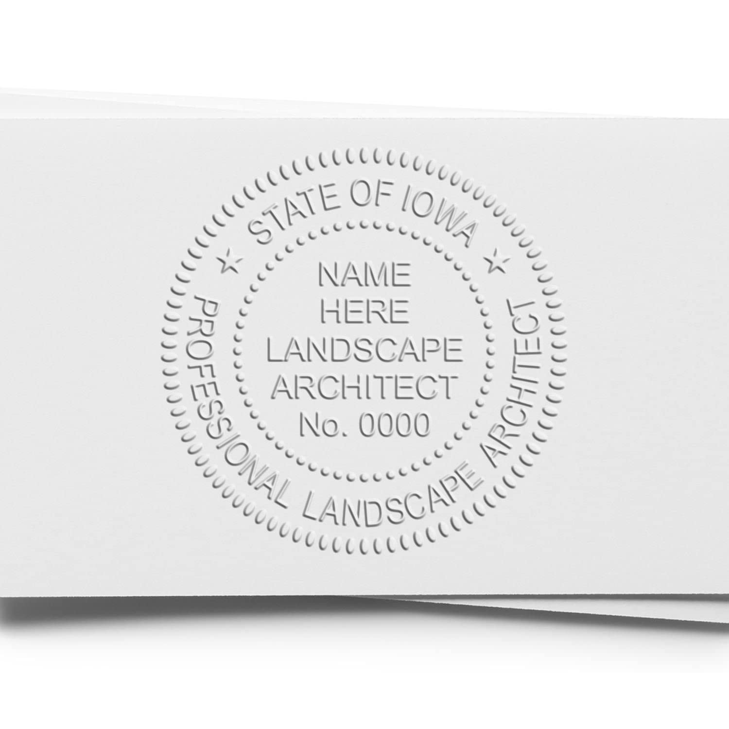 Professional Iowa Landscape Architect Seal, Handheld Size 1-5/8, Ideal for IA Landscape Architects - IA Landscape Architect Seal, Ideal for Iowa Professional Landscape Designers, Professional Seal - Image 6
