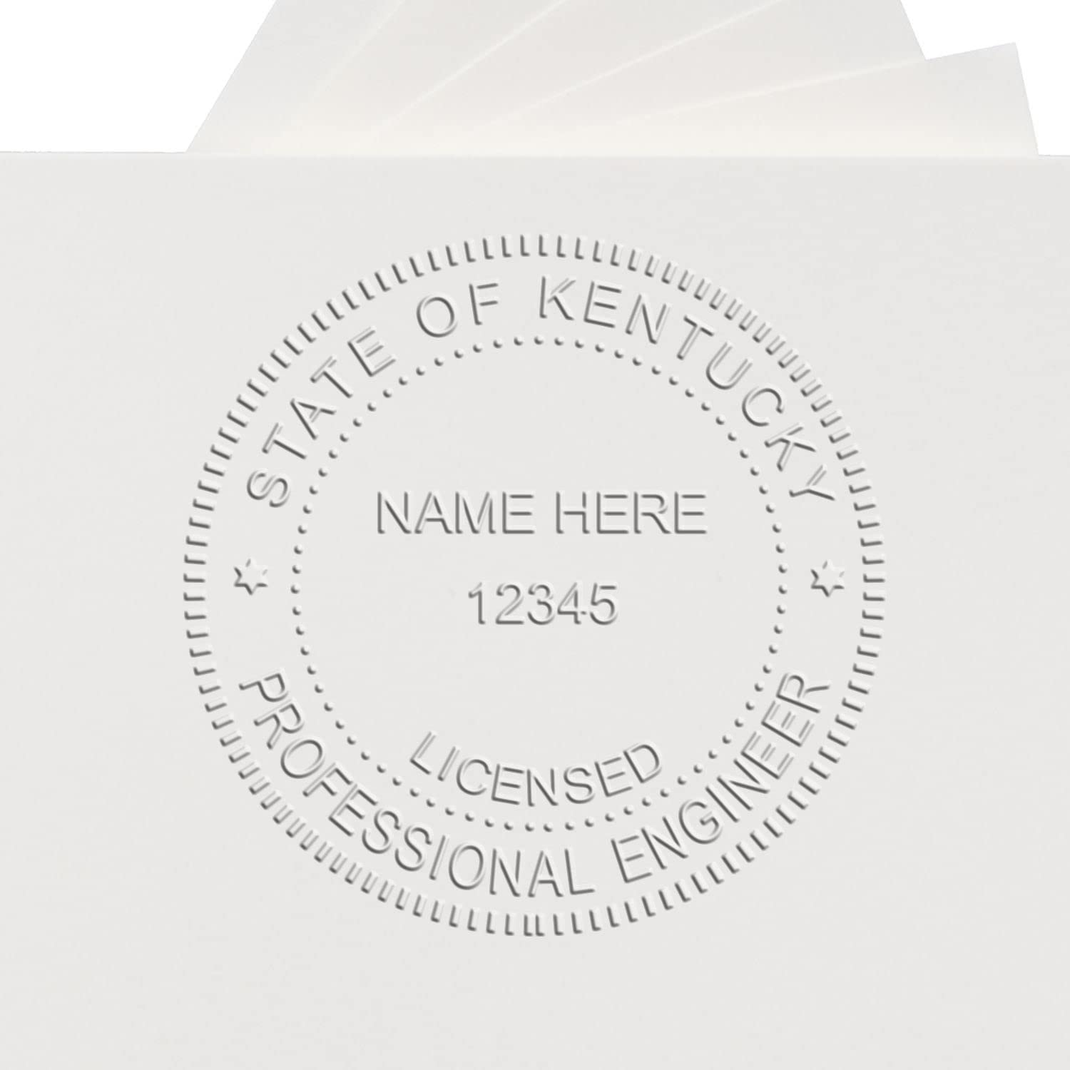 Professional Kentucky Engineer Seal, Handheld Kentucky PE Seal, Ideal for Licensed Engineers in Kentucky, Size 1-5/8, Kentucky Engineer Stamp, for Official Documentation and Engineering Projects