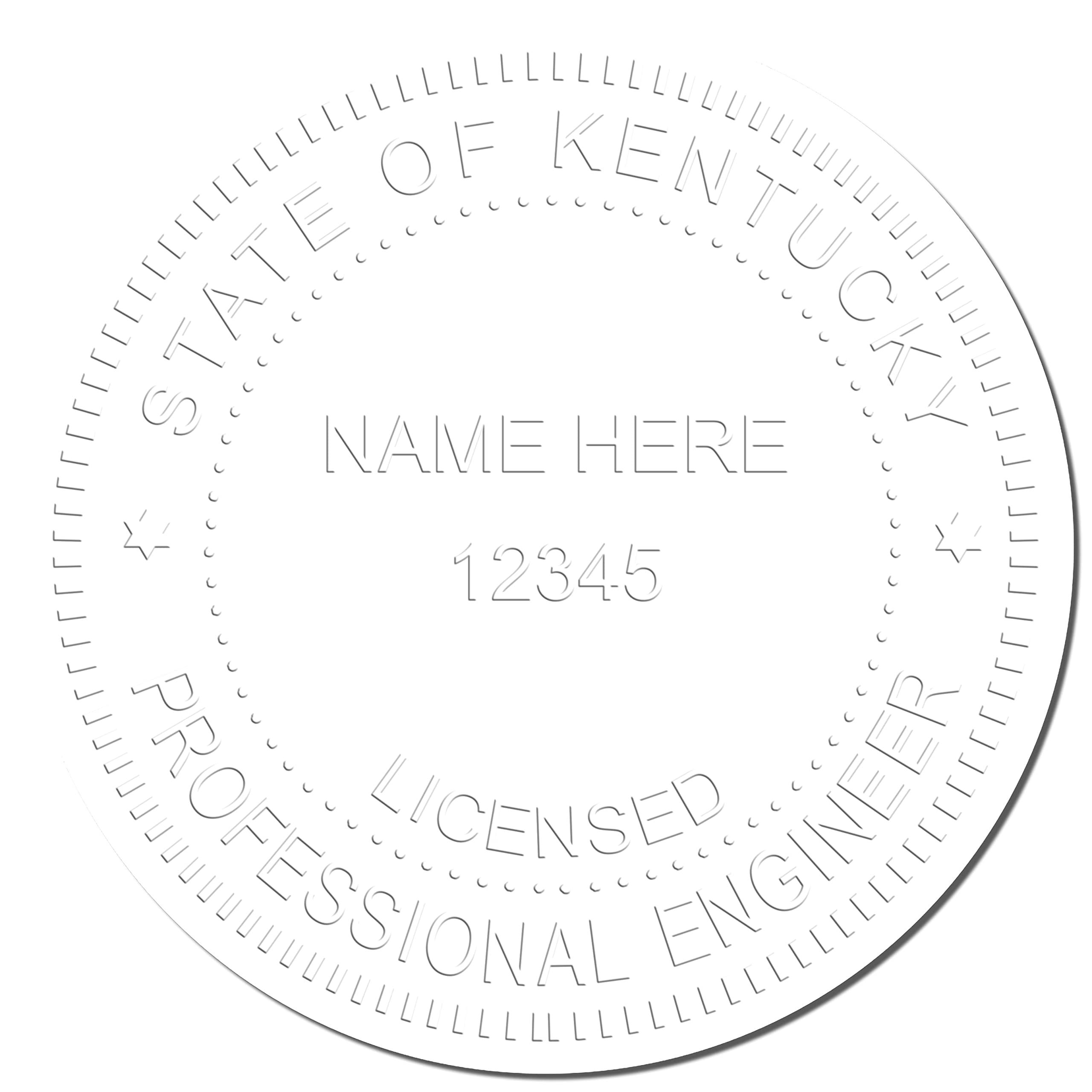 Professional Kentucky Engineer Seal, Handheld Kentucky PE Seal, Ideal for Licensed Engineers in Kentucky, Size 1-5/8, Kentucky Engineer Stamp, for Official Documentation and Engineering Projects - Image 4