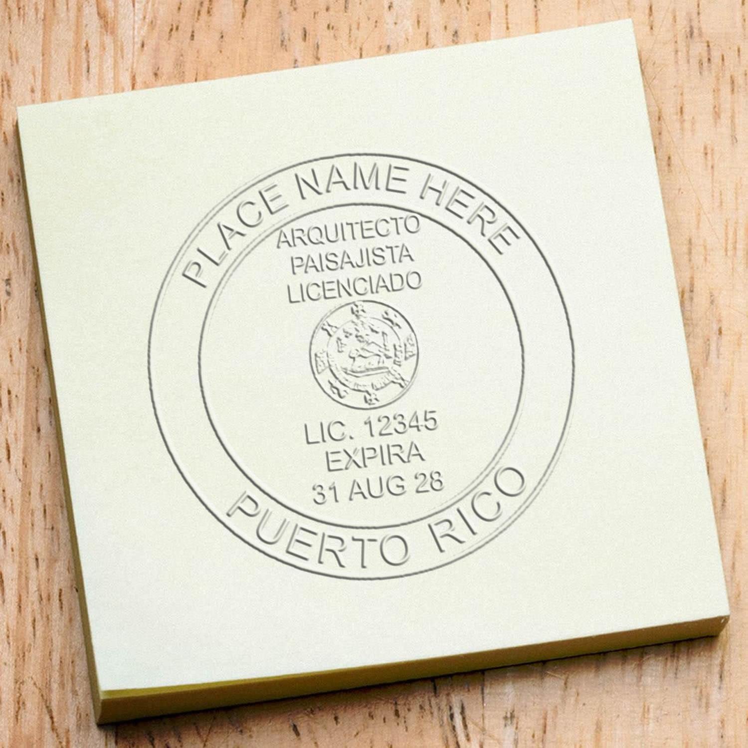 Professional Landscape Architect Seal for Puerto Rico, Handheld PR Landscape Architect Seal, Size 2", Ideal for Puerto Rico Landscape Architects, Puerto Rico Professional Landscape Architect Seal - Image 6