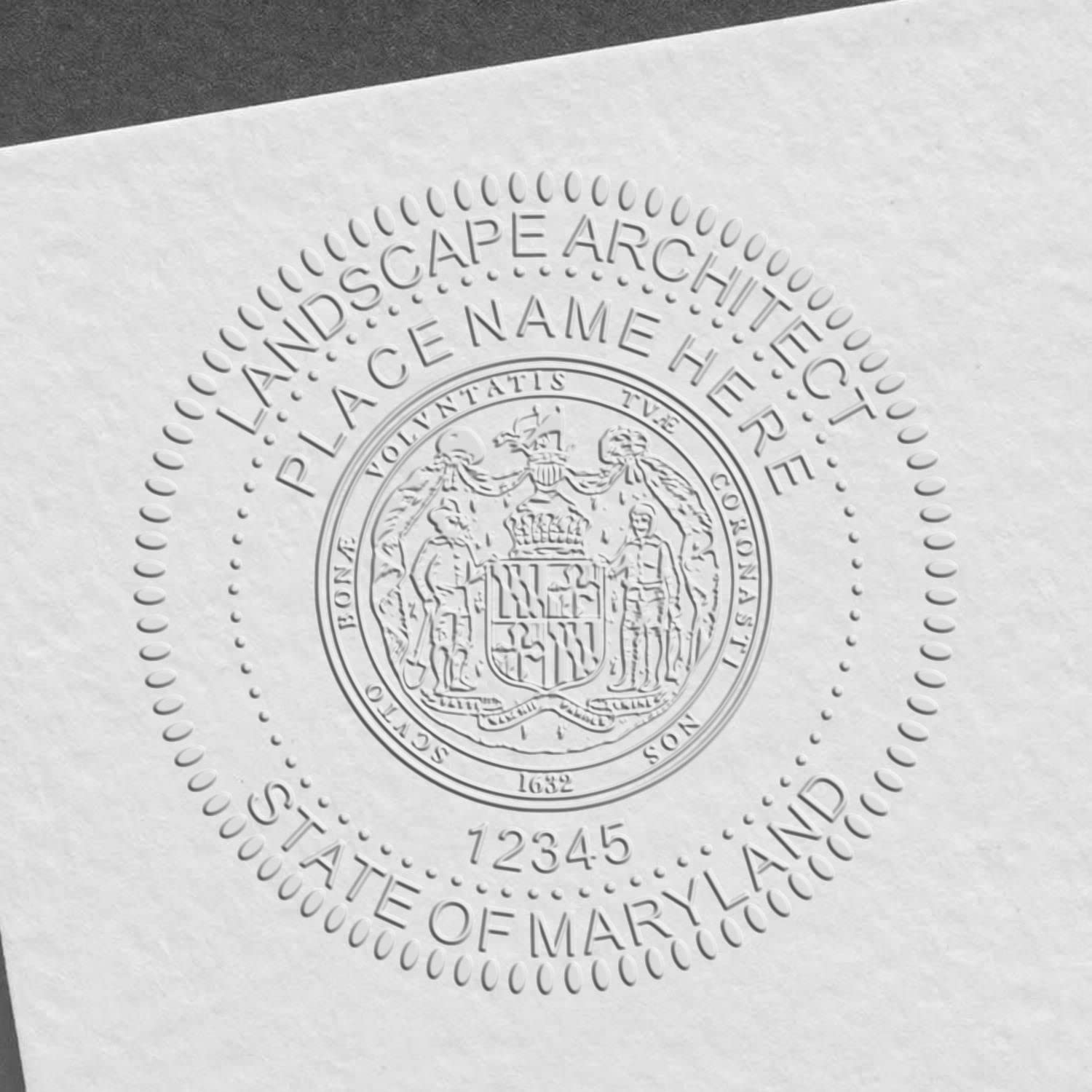 Professional Maryland Landscape Architect Seal, Handheld Size 1-5/8, Ideal for MD Landscape Architects - Easy-to-Use Seal for Landscape Architecture Projects in Maryland, Professional Seal - Image 6