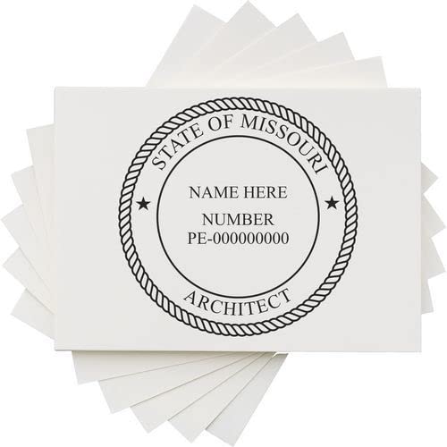 Professional Missouri Architect Stamp and Seal, 1-3/4 Size, Wood Handle Architectural Inking Stamp for MO Architects, MO Architect Seal Stamp - Ideal Tool for Professional Architects in Missouri - Image 7