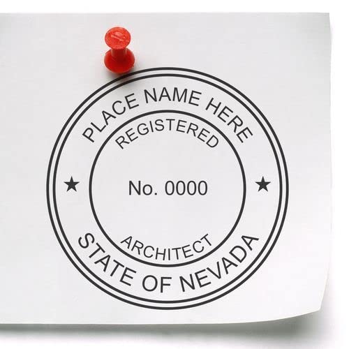 Professional Nevada Architect Stamp and NV Architect Seal Stamp, 1-7/8 Size, Wood Handle, Ideal for Nevada Architects - Architectural Wet Stamp for Nevada Professionals - Professional Architect Seal - Image 7