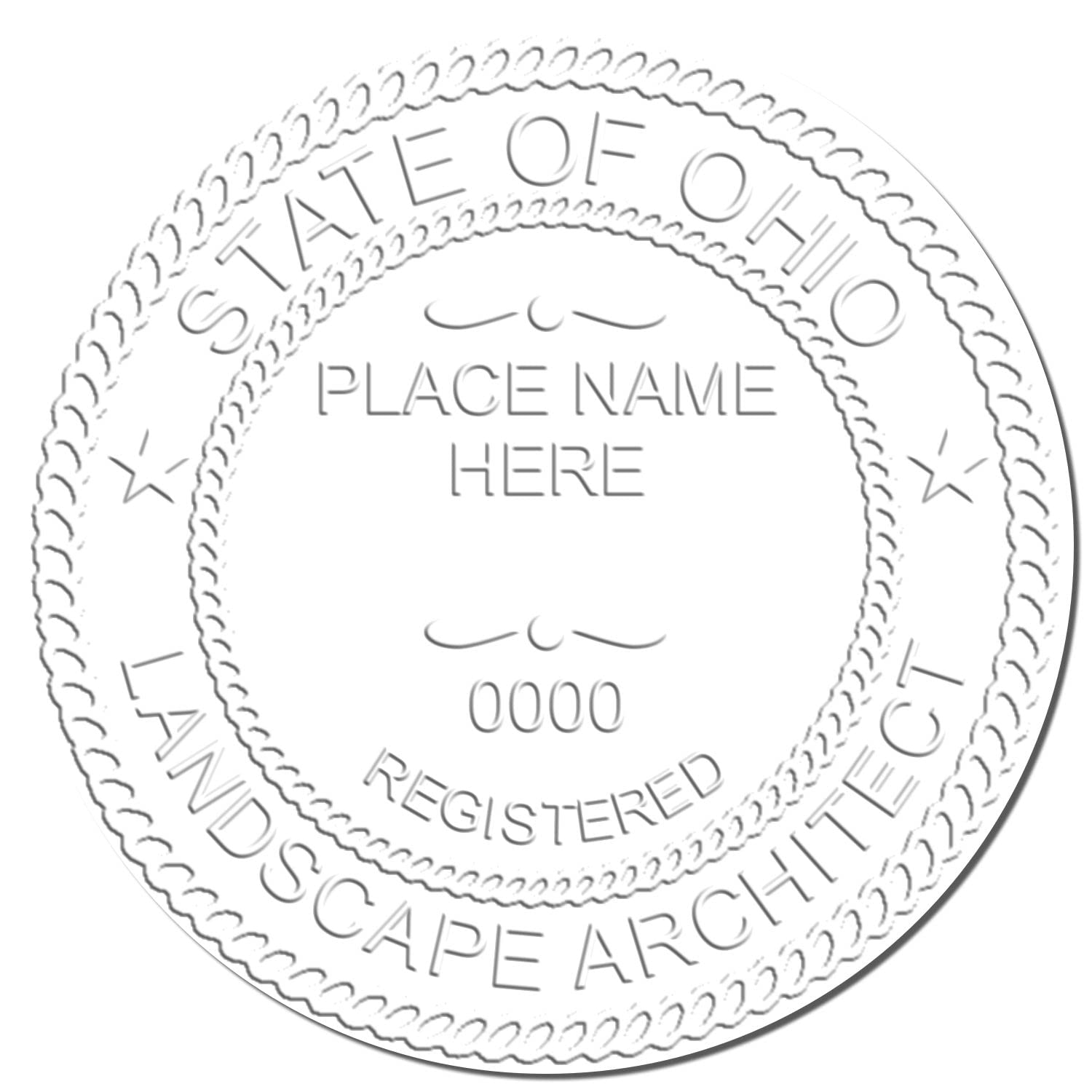 Professional Ohio Landscape Architect Seal, Handheld Size 2" - Ideal for Ohio Landscape Architects, OH Landscape Architect Seal - Essential Tool for Professional Landscape Architecture in Ohio - Image 4