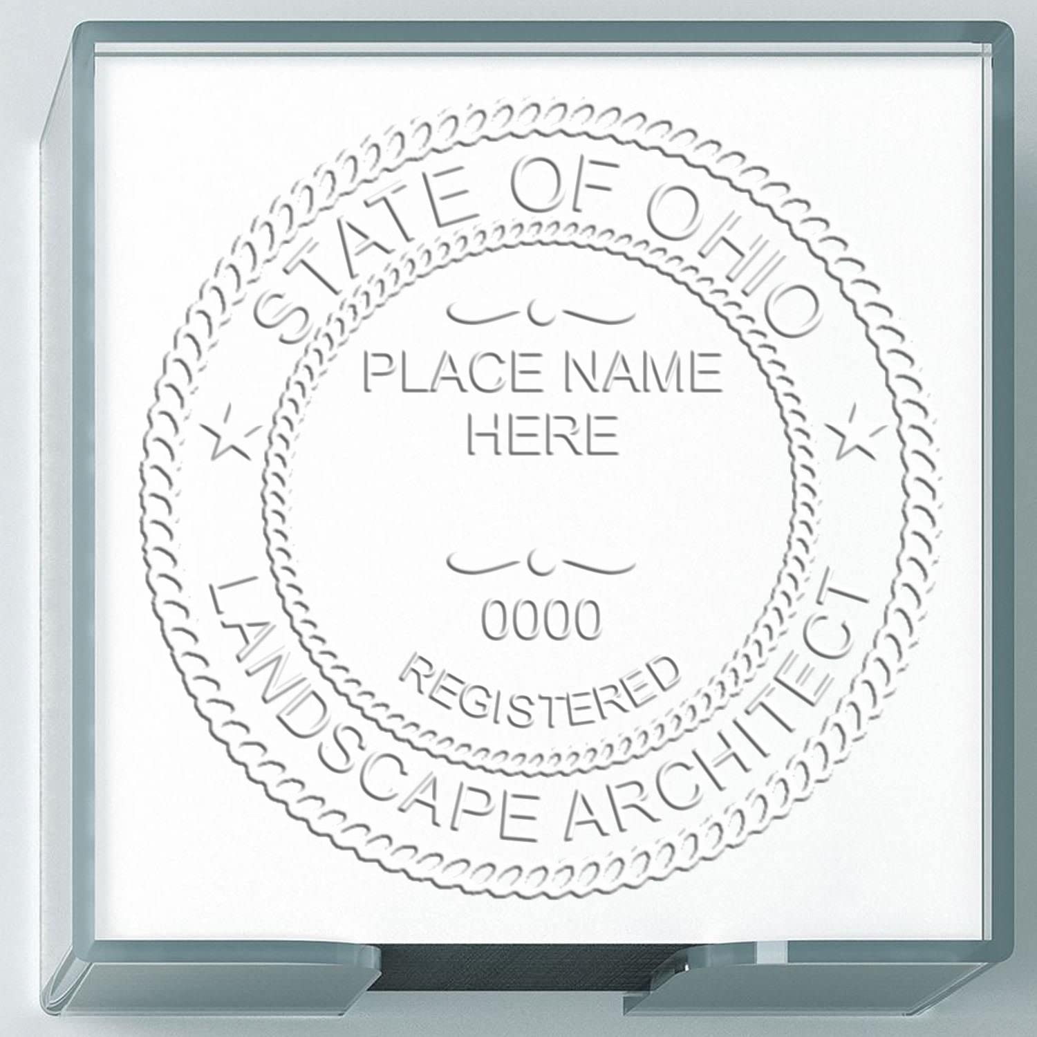 Professional Ohio Landscape Architect Seal, Handheld Size 2" - Ideal for Ohio Landscape Architects, OH Landscape Architect Seal - Essential Tool for Professional Landscape Architecture in Ohio - Image 6