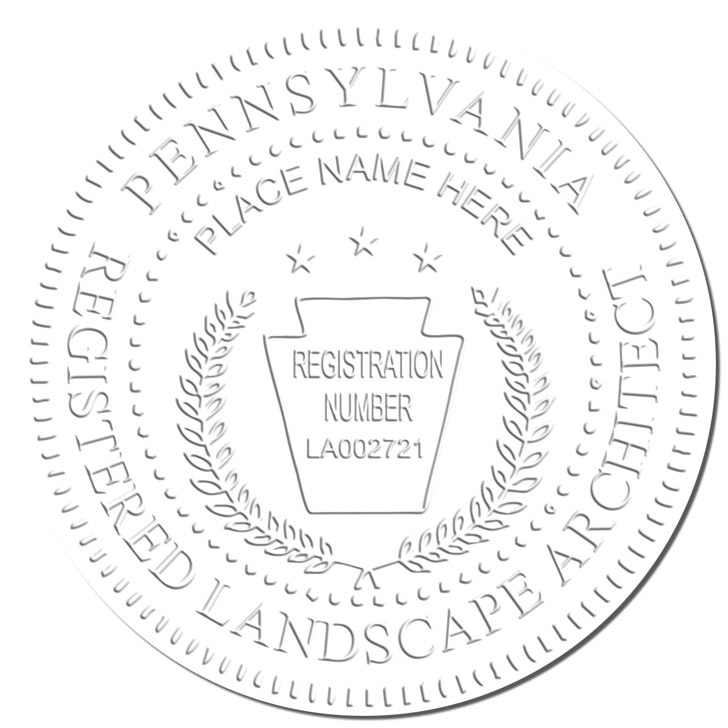 Professional Pennsylvania Landscape Architect Seal, Handheld Size 1-3/4, Ideal for PA Landscape Architects - Easy-to-Use Seal for Landscape Architecture in Pennsylvania, Professional Seals - Image 4