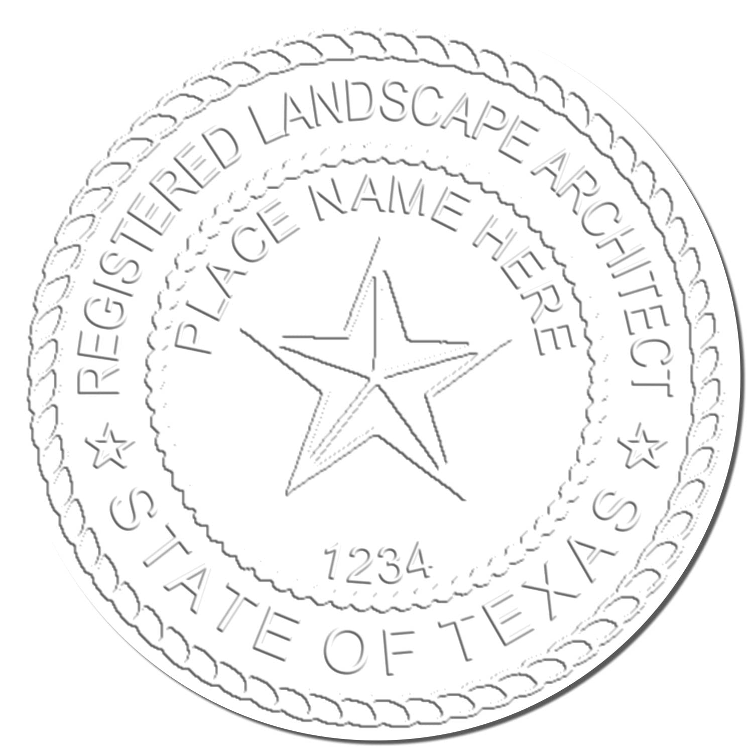 Professional TX Landscape Architect Embosser - Heavy-Duty, 1-1/2 Size, Ideal for Texas Landscape Architects - Landscape Architect Seal Texas, Premium Quality Embossed Seal Stamp for Durability - Image 4