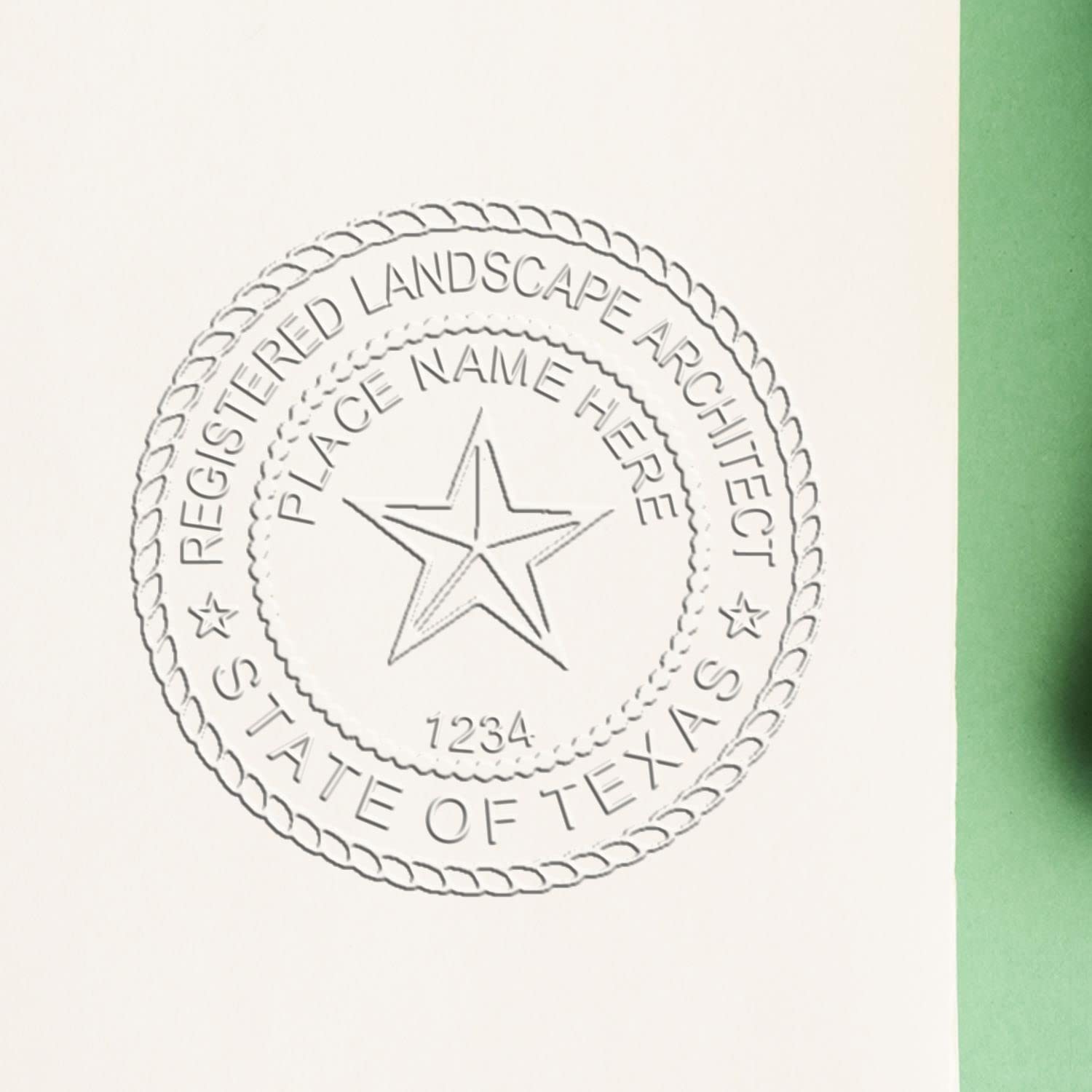 Professional TX Landscape Architect Embosser - Heavy-Duty, 1-1/2 Size, Ideal for Texas Landscape Architects - Landscape Architect Seal Texas, Premium Quality Embossed Seal Stamp for Durability - Image 6