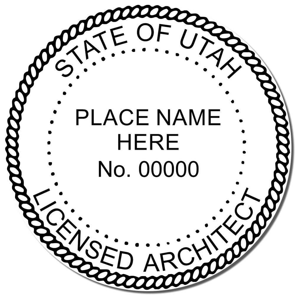 Professional Utah Architect Stamp and Seal, 1-5/8 Size, Wood Handle Architectural Inking Stamp for UT Architects, UT Architect Seal Stamp - Ideal Tool for Utah Professional Architects - Image 4