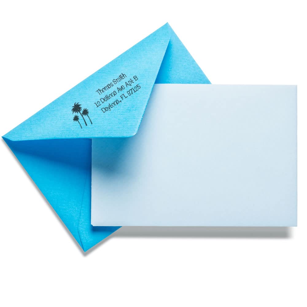 PSI Pre-Inked Palms Lounge Bait Address Stamper, Customized Self Address Stamp, Realtor Gift, Easy Press and Print Stamping, 5 Exciting Ink Colors, PSI 4141 Mount, Impression Size 7/8" x 2-1/4" up to 25,000 Impressions - Image 3