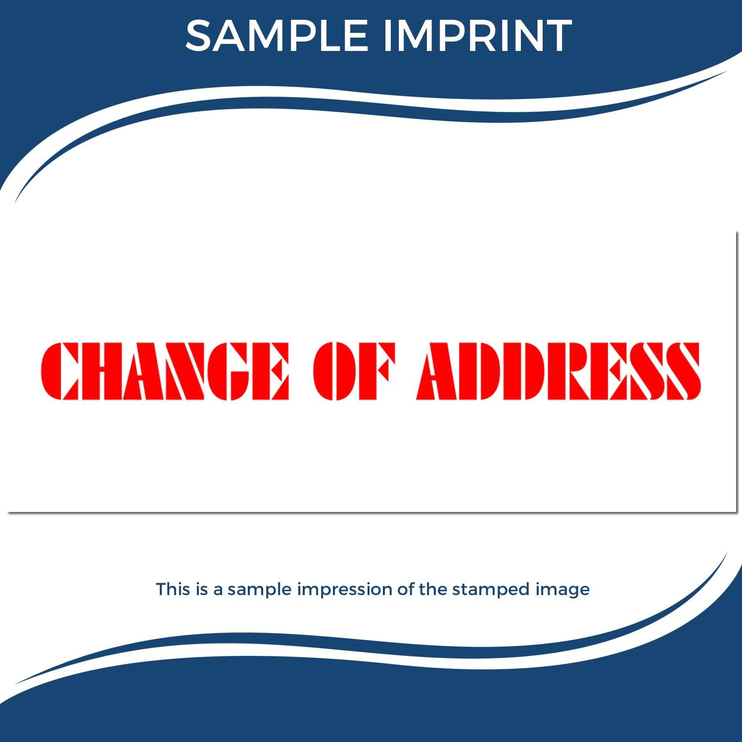 Red Ink Pre-Inked Change of Address Stamp, Ideal Mailing Stamp for Logistics Assistants, Durable and Easy-to-Use, 1/2 x 1-1/2, Ideal for Efficient Address Changes and Mail Sorting Tasks - Image 7