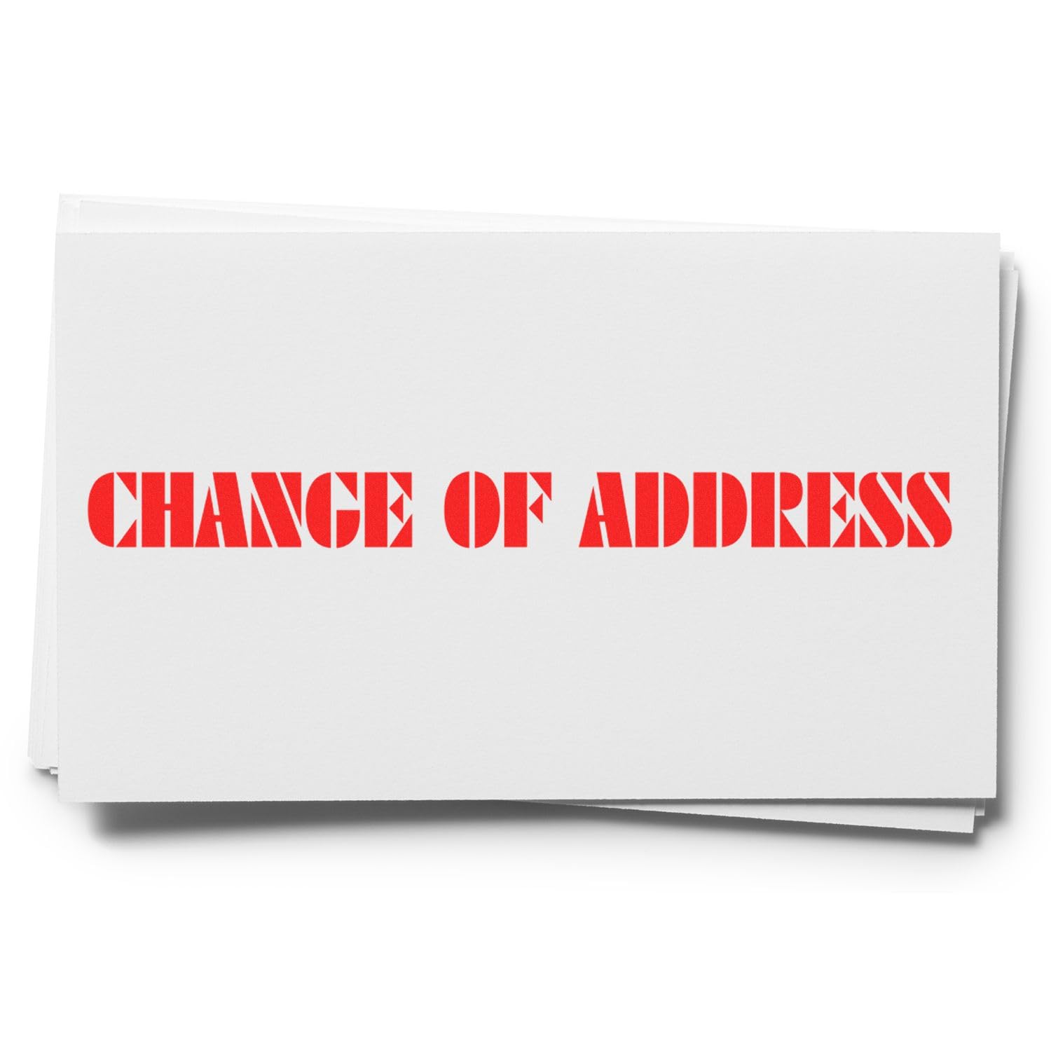Red Ink Pre-Inked Change of Address Stamp, Ideal Mailing Stamp for Logistics Assistants, Durable and Easy-to-Use, 1/2 x 1-1/2, Ideal for Efficient Address Changes and Mail Sorting Tasks - Image 9