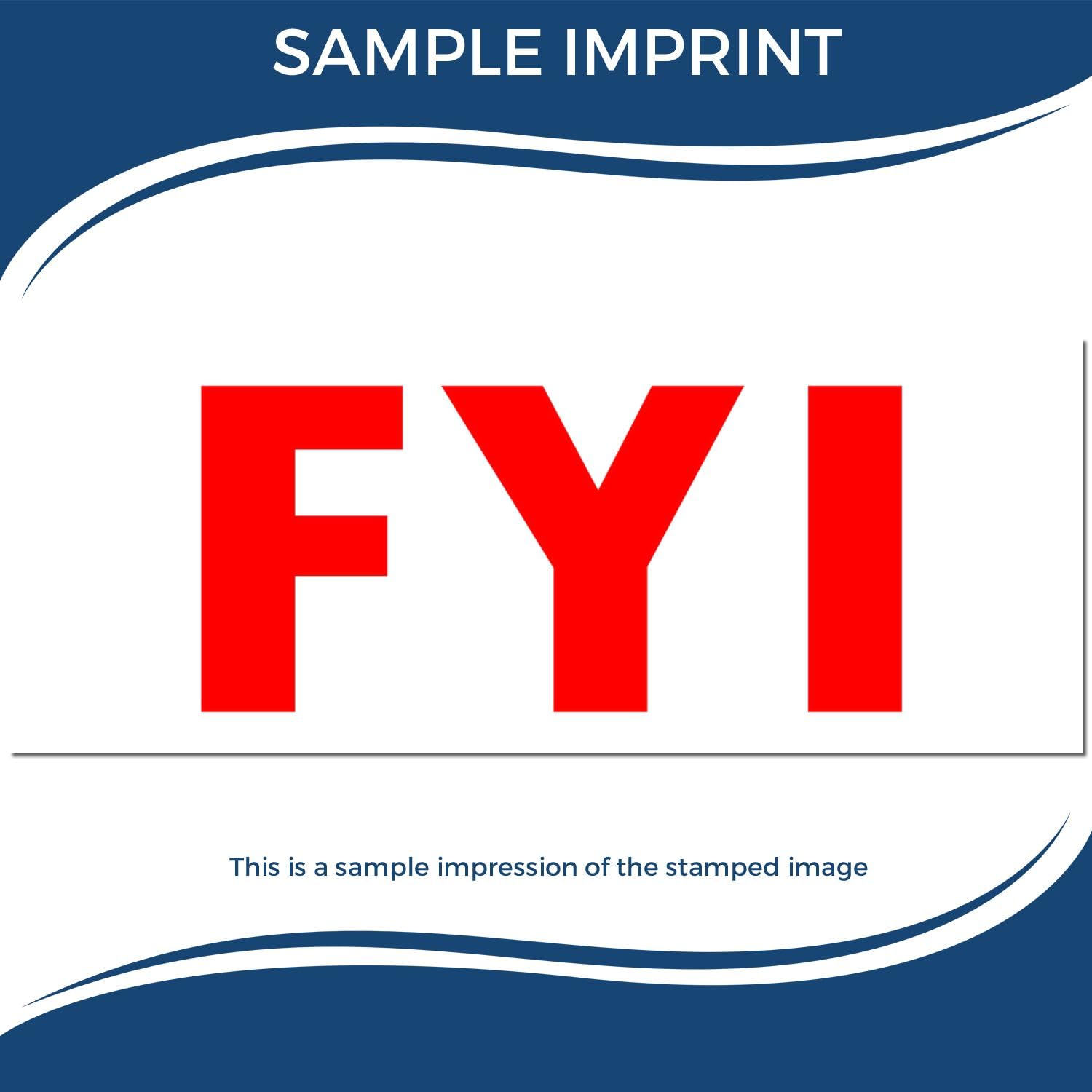 Red Ink Self-Inking FYI Phrase Stamp - Ideal for Receptionist Use, Quick and Efficient Communication Tool, Durable and Long-Lasting, 1/2 x 1-1/2, Easy to Use, Ideal for Office Environment - Image 7