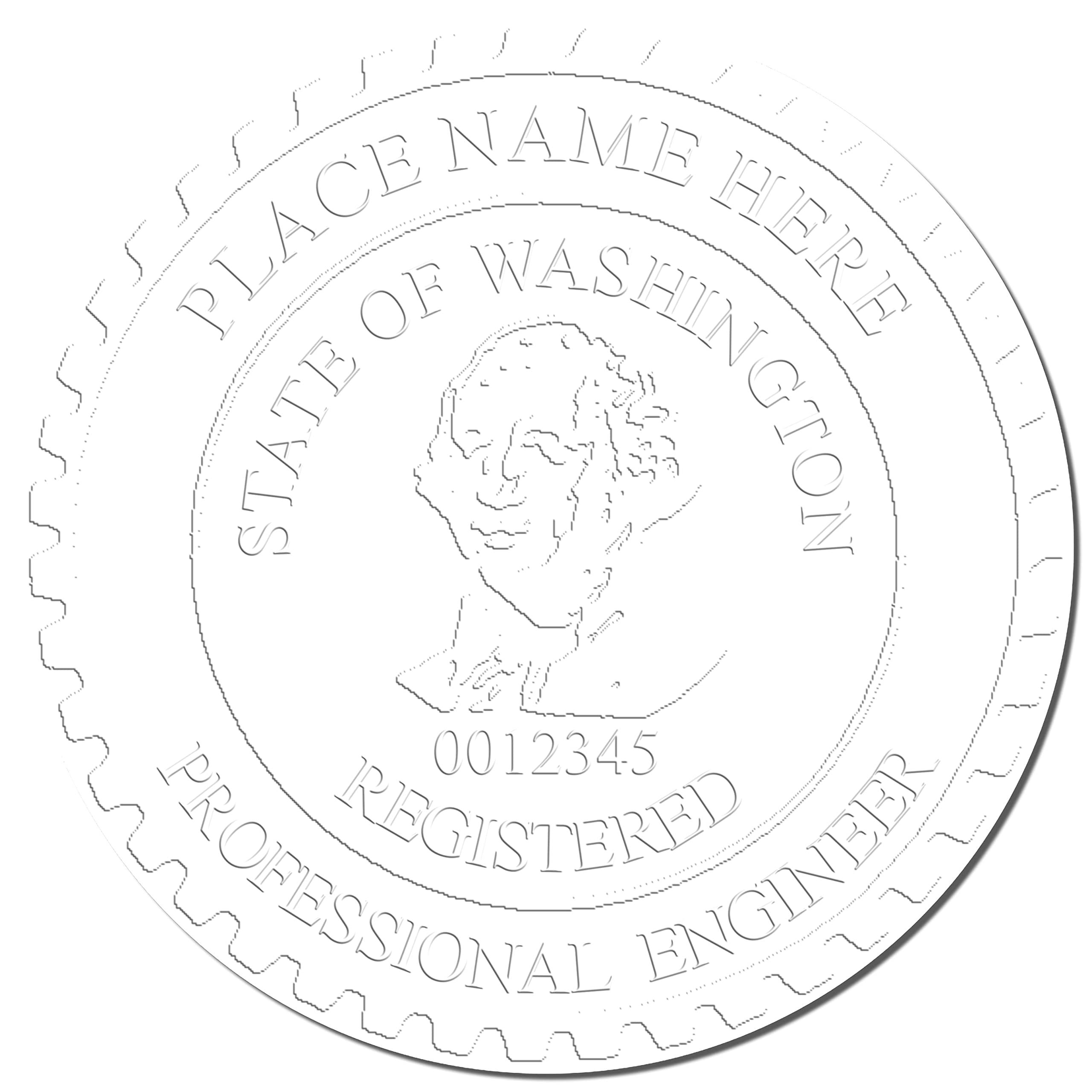 Registered Professional Engineer Seal for Washington, Grey Soft Seal, 1-1/2 Seal Reach, State Board Approved, Soft Grip for Comfort, Portable and Easy to Use - Image 3