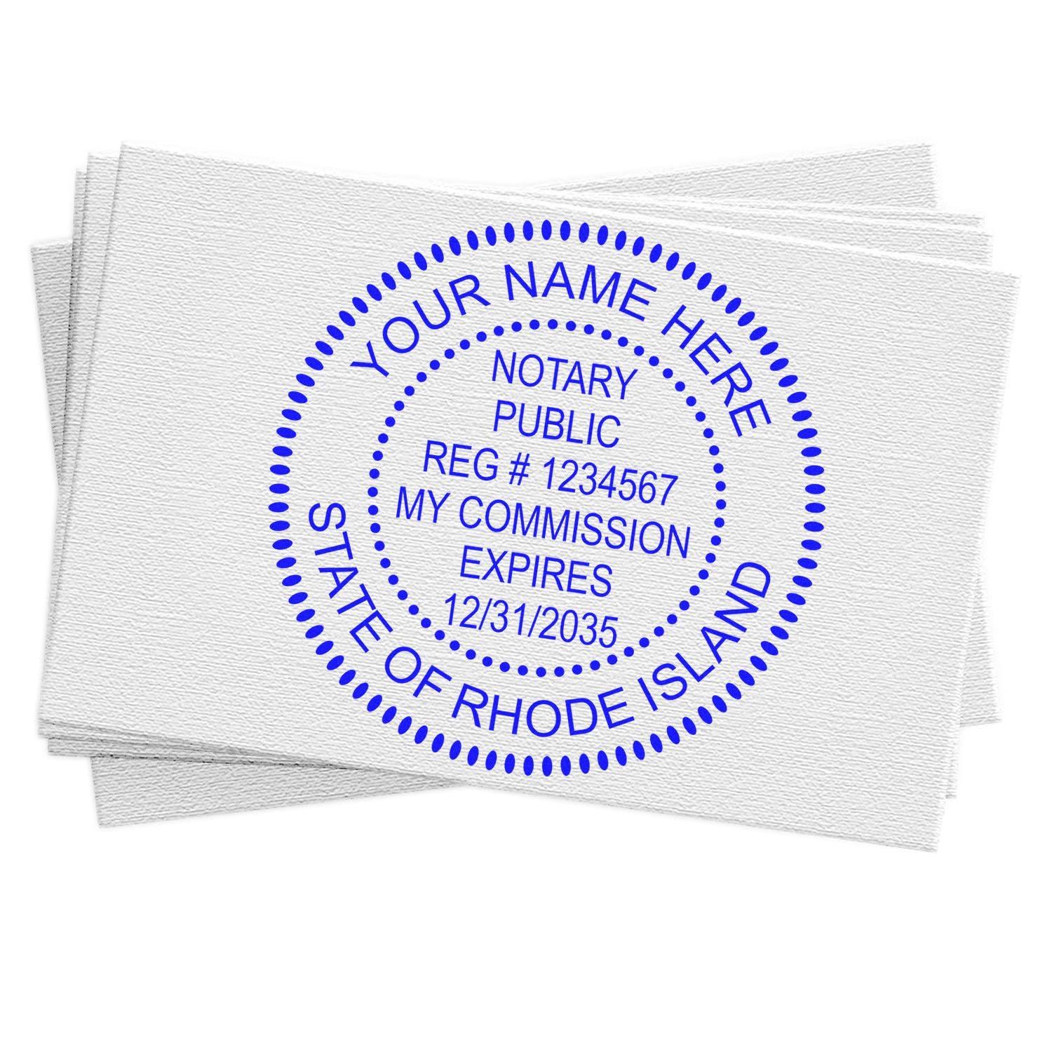 Rhode Island Notary Stamp Self-Inking - State Board Compliant, 1-5/8 Size, Ideal for Notary Public in Rhode Island - Round Self-Inking Notary Stamp RI for Efficient Notarization - RI Notarial Seal - Image 8