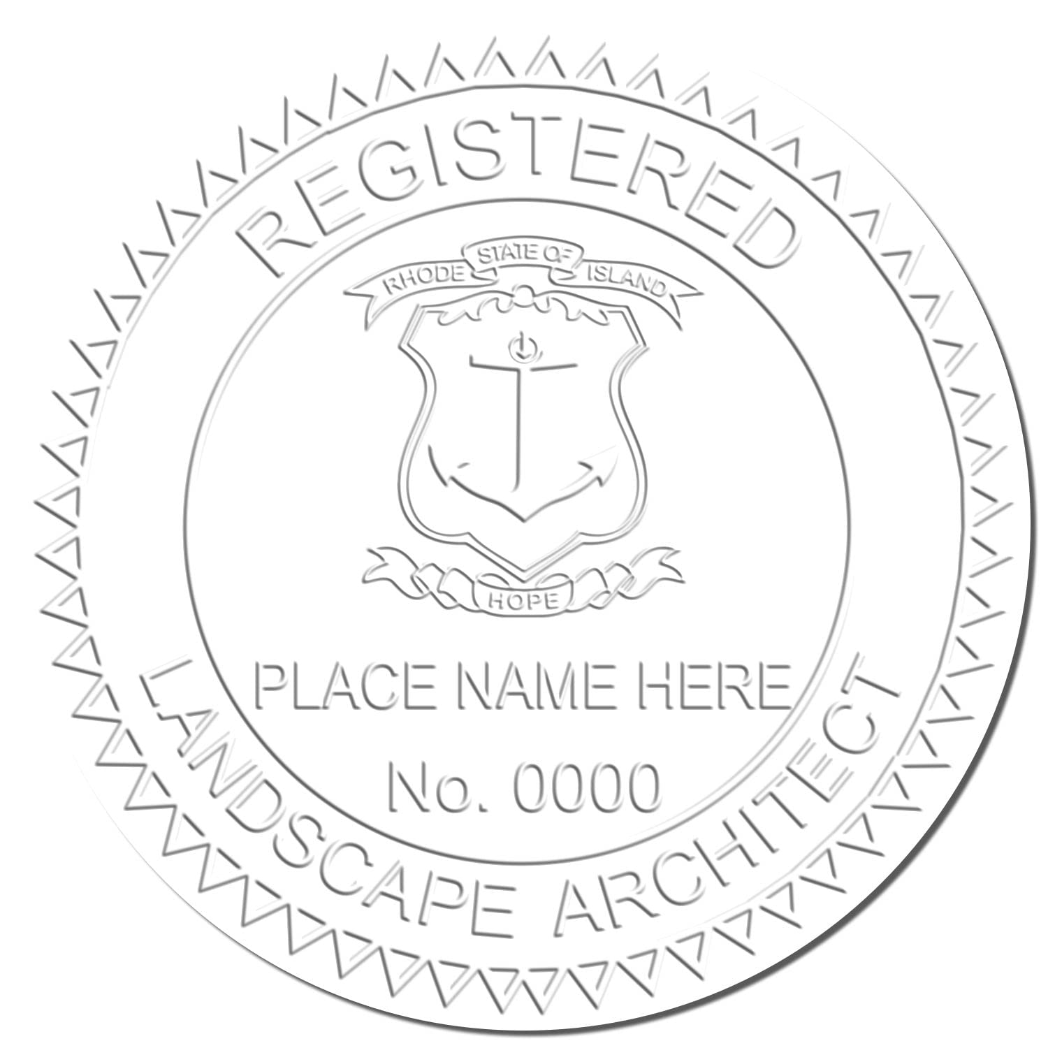 Rhode Island Professional Landscape Architect Seal, Handheld RI Landscape Architect Seal, Ideal for Rhode Island Landscape Architects, Size 1-5/8, Easy-to-Use, Ideal for Professional Use - Image 4