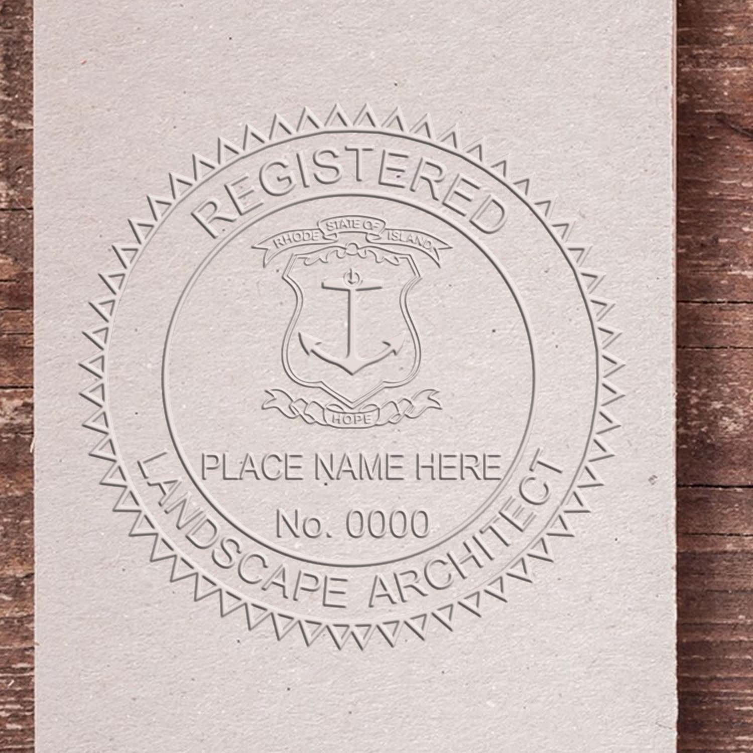 Rhode Island Professional Landscape Architect Seal, Handheld RI Landscape Architect Seal, Ideal for Rhode Island Landscape Architects, Size 1-5/8, Easy-to-Use, Ideal for Professional Use - Image 6